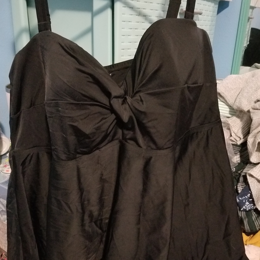 Black Tankini Top